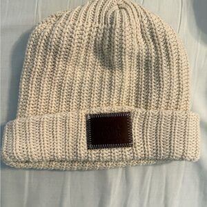 Love Your Melon Cream Knit Beanie